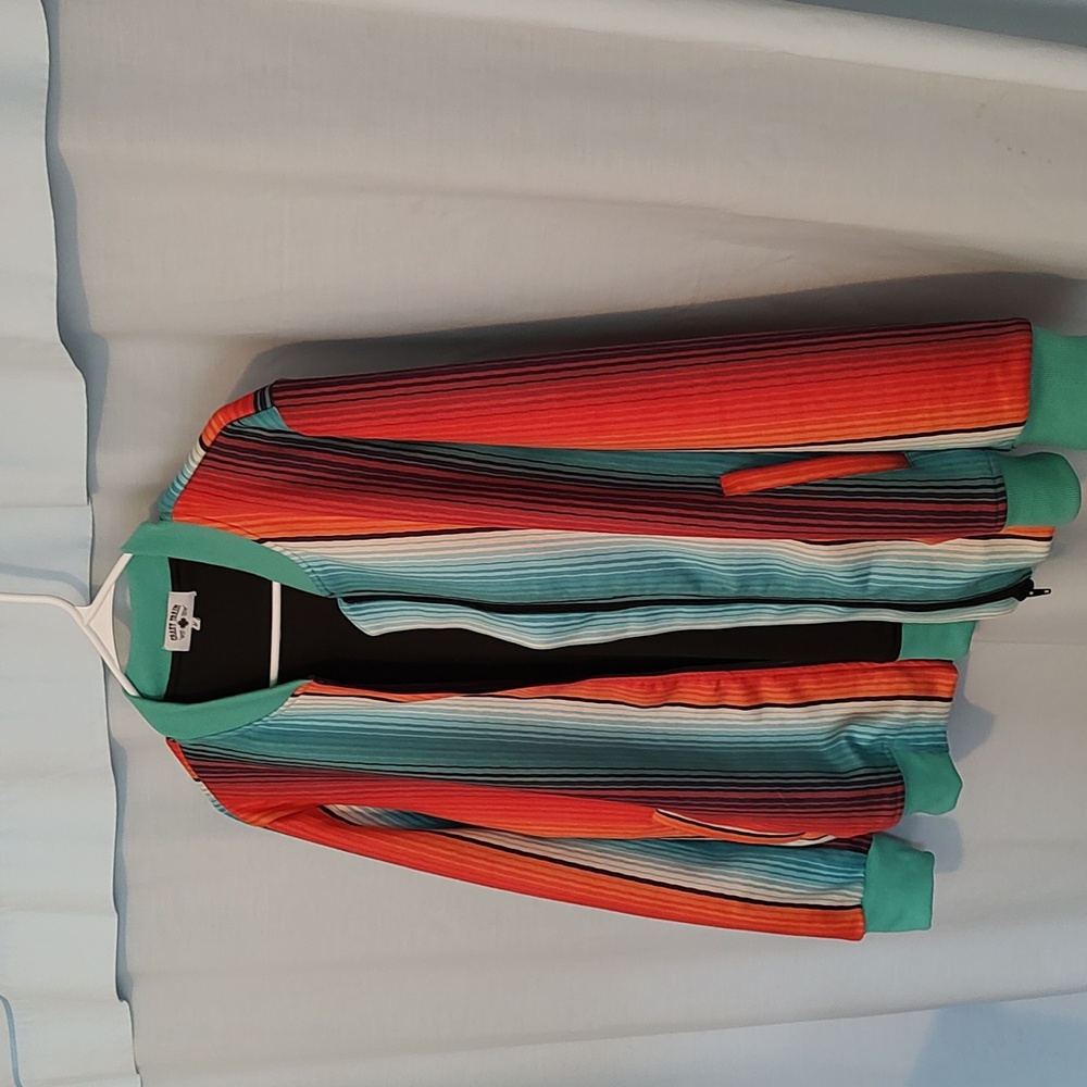 Crazy Train Serape Bomber jacket women's size Medium - Picture 3 of 3